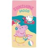 Peppa Pig Sunshine vonios rankšluostis, paplūdimio rankšluostis 70x140cm (greitai džiūstantis)