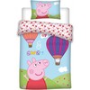 Peppa Pig vaikiška patalynės komplektas su oro balionu 100–140 cm, 40–45 cm