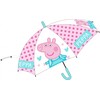 Peppa Pig vaikiškas pusiau automatinis permatomas skėtis √ò74 cm