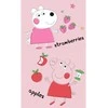 Peppa Pig vaisių rankšluostis, veido rankšluostis, rankšluostis 30x50 cm