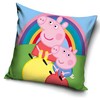 Peppa Pig vaivorykštės pagalvės užvalkalas 40x40 cm