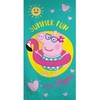 Peppa Pig vasaros rankšluostis, paplūdimio rankšluostis 70x140cm (greitai džiūstantis)