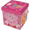 Peppa Pig žaislų konteineris / pufas - 30x30x30 cm