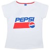 Pepsi balti moteriški trumpi marškinėliai M dydžio