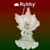 Transparent baubles - angels 6 pcs. Ruhhy 22497