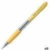 Pilot Pen Karžygio Ženklas Pilot Supergrip Geltona 0,4 mm (12 vnt.)
