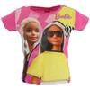Pink Barbie Icon Rožinė vaikiška trumpomis rankovėmis palaidinė, 4 metai