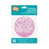 GoDan Crystal balionas su spausdinimo rožinė connetti - 45 cm - 1 pc. universalus