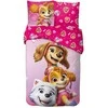 Pink Paw Patrol Rožinė Squad patalynės komplektas 140–200 cm, 65 x 65 cm