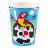 Piratų „Privateer“ popieriniai puodeliai, 8 vnt., po 250 ml