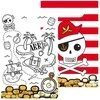 Riethmuller Europe Piratų žemėlapio dovanų maišelių rinkinys, 8 vnt.