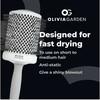 Olivia Garden Expert Blowout Shine Blanco y Gris 80 mm 1 U plaukų formavimo priemonė