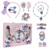 Plaukų papuošalai Stitch Rožinė 24 Dalys