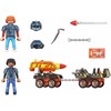 Playmobil Dino Rise 70929 Dino Mine Vežimėlis su rakietą