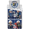 Patalynė bawełniana 140x200 Playmobil PM021 tamsiai mėlyna pilka poszewka 70x80 August 23
