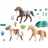 Konstruktorius Playmobil Trys arkliai su balnais 71356