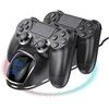 Įkrovimo stotelė PS4 valdikliams, 2 lizdai, LCD ekranas