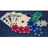 Pokerio rinkinys 200 žetonų su kortomis ir kilimėliu