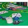 Pokerio rinkinys 200 žetonų su kortomis ir kilimėliu