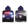 Policijos automobilio paplūdimio rankšluostis pončas 50*100cm