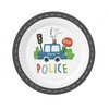 Policijos pypsėjimo popierinės lėkštės, 6 vnt., 23 cm