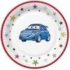 Popierinės lėkštės „Automobilis“ 8 vnt. 22,7 cm