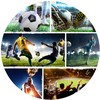 Popierinės lėkštės „Futbolas – smūgis“ 8 vnt. 23 cm