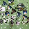 Popierinės lėkštės „Futbolas – smūgis“ 8 vnt. 23 cm