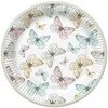Popierinių lėkščių rinkinys „Butterfly Light“, 8 vnt., 22,7 cm