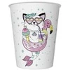 Popierinių puodelių rinkinys „Animals Cat Vibes“, 8 vnt., po 250 ml