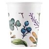 Popierinių puodelių rinkinys „Flower Herbs“, 8 vnt., 200 ml