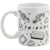 Porcelianinis puodelis „Friends NYC“, 325 ml, dovanų dėžutėje