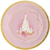 Princesės gulbės popierinių lėkščių rinkinys, 8 vnt., 23 cm