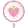 Princesės mažosios princesės popierinės lėkštutės, 8 vnt., 23 cm, FSC