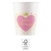 Princesės mažosios princesės popieriniai puodeliai, 8 vnt., 200 ml, FSC