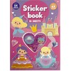 Princesės rožinis A5 lipdukų albumas
