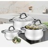 MAESTRO MR-3522-6M-Juodas 6 piece puodas set