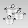 MAESTRO MR-3522-6M-Juodas 6 piece puodas set