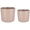 Ibergarden keraminiai gėlių vazonai MINIMAL, 2 vnt., Ø 22 cm ir Ø 27 cm
