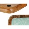 Puošmena Gift Decor GMC-147-2370-3 Balta Ruda Žalia Poliesteris Derva Mango mediena 45 x 15 cm 15,2 x 2,54 x 45,7 cm Augalo lapa