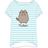 Pusheen dryžuoti moteriški trumpi naktinukai S dydžio