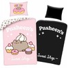 „Pusheen Sweet Shop“ tamsoje šviečiantis patalynės komplektas 140–200 cm, 70 x 90 cm