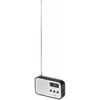 Adler | Digital radio PLL AM/FM | AD 1907 | Alarm function | Baltas/Juodas