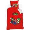 Raudonas „Super Mario“ patalynės komplektas 140–200 cm, 70–90 cm