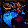 Automobilio LED apšvietimas su nuotolinio valdymo pultu