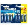 Šarminė baterija Varta LR6 AA 1,5V High Energy (8 pcs)