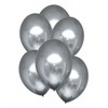 Satininiai platininiai balionai, 6 vnt. 11 colių (27,5 cm)