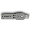 USB Aksesuaras - LINDY USB A Prievado Blokavimo Raktas Nr. 40454 40464 ABS Baltas
