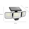 Philips Nysil Naświetlacz Solarny Lampa Elewacyjna LED | 5000K | IP65 | Czujnik Ruchu