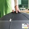 Aktyvaus sėdėjimo kamuolys Leitz Ergo, su apsauga nuo nuriedėjimo, 75cm skersmens, tamsiai pilkos sp